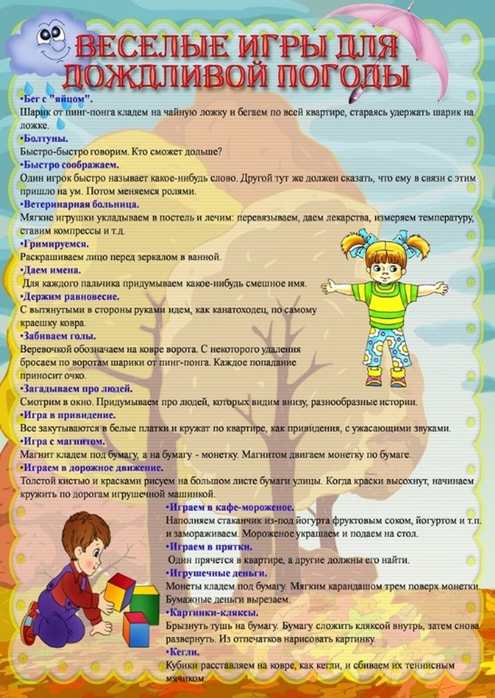 игры в дождь